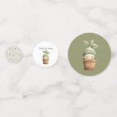 A Little Sprout on the Way Table Konfetti (Rückseiten)