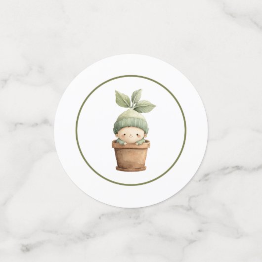 A Little Sprout on the Way Table Konfetti (Klein Vorderseite)