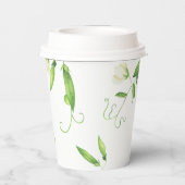 A Little Sweet Pea Is On The Way Baby Shower Pappbecher (Rückseite)