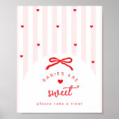 A Little Sweetheart Babies are sweet coquette Bow Poster (Vorne)