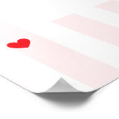 A Little Sweetheart Baby Shower Bow Welcome Poster (Ecke)