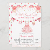 A  Little Sweetheart Baby Shower Invitation Einladung (Vorne/Hinten)