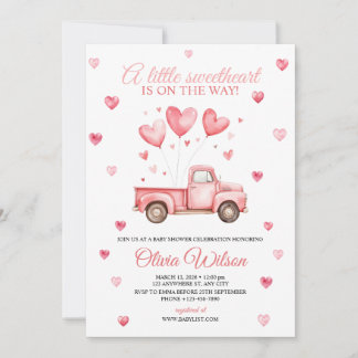 A Little Sweetheart Baby Shower Invitation  Einladung