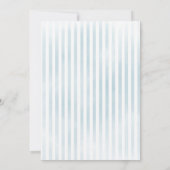 A little sweetheart Blue Boy Baby shower Einladung (Rückseite)