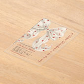 A Little sweetheart Gender Neutral Baby Shower Acryleinladungen (Ablage )