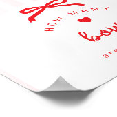 A Little Sweetheart How many Bows game Poster (Ecke)