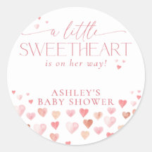 A Little Sweetheart, Pink Girl Baby Shower