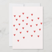 A little sweetheart Red Boy Baby shower  Einladung (Rückseite)