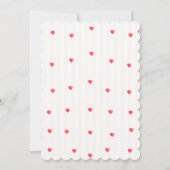 A  Little Sweetheart truck Baby Shower  Einladung (Rückseite)