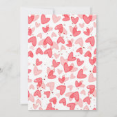 A Little Sweetheart Valentine Baby Is on her way  Einladung (Rückseite)