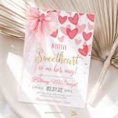 A Little Sweetheart Valentine Baby Is on her way  Einladung