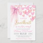 A Little Sweetheart Valentine Baby Is on her way  Einladung (Vorderseite)