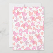 A Little Sweetheart Valentine Baby Is on her way  Einladung (Rückseite)