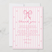 A Little Sweetheart Valentine's Baby Shower Dankeskarte (Vorderseite)