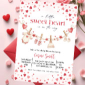 A  Little Sweetheart valentine's Baby Shower   Einladung