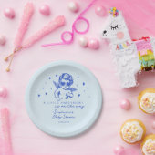 A Little Sweetheart Valentines Boy Baby Shower Pappteller (Party)