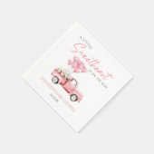 A Little Sweetheart Valentine's Day Baby Shower Serviette (Ecke)