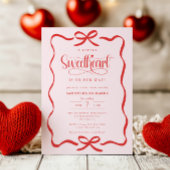 A little sweetheart Valentines girl baby shower Einladung