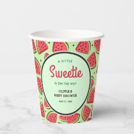 A Little Sweetie Summer Watermelon Baby Shower Pappbecher