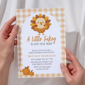 A Little Turkey Baby Shower Thanksgiving Einladung