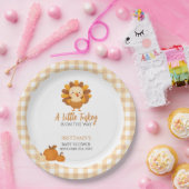 A Little Turkey Baby Shower Thanksgiving Pappteller (Party)
