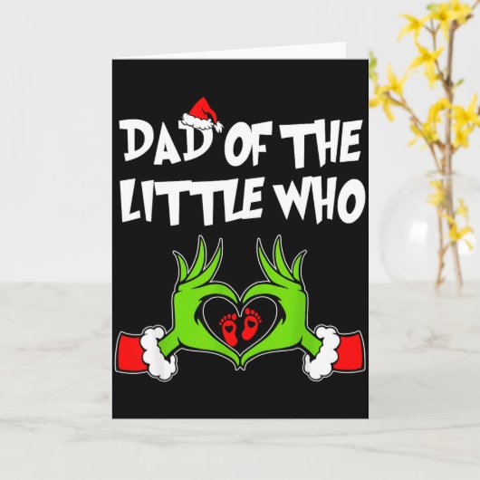 A Little Who Is Due Christmas Pregnancy Announceme Karte (Gelbe Blume)