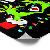 A Little Who Is Due Christmas Pregnancy Announceme Poster (Ecke)