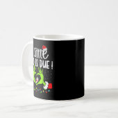 A Little Who Is Due Funny Christmas Pregnancy Anno Kaffeetasse (Vorderseite Links)