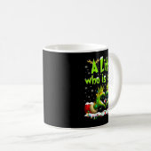 A Little Who Is Due Funny Christmas Pregnancy Anno Kaffeetasse (VorderseiteRechts)