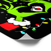 A Little Who Is Due Funny Christmas Pregnancy Anno Poster (Ecke)