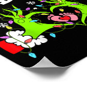 A Little Who Is Due Funny Christmas Pregnancy Anno Poster (Ecke)