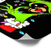 A Little Who Is Due Funny Christmas Pregnancy Anno Poster (Ecke)