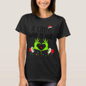 A Little Who Is Due Funny Christmas Pregnancy Anno T-Shirt (Vorderseite)