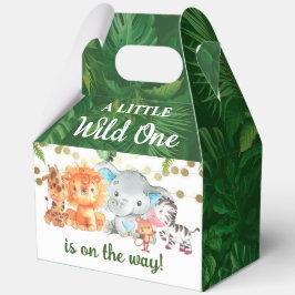 A Little Wild One Is On the Way 5"w x 3"l x 6.5"h Geschenkschachtel
