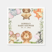 A Little Wild One is on the way -  Jungle Animals  Serviette (Vorderseite)