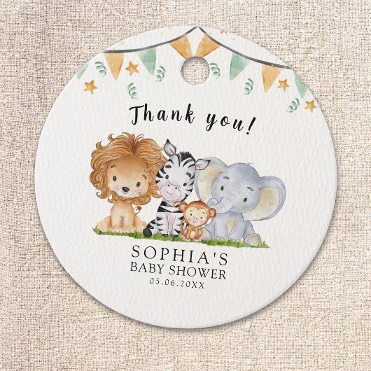 A Little Wild One Safari Animals Geschenkanhänger