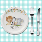 A Little Wild One Safari Animals Pappteller