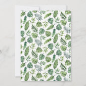 A Little Wild One Safari Jungle Animal Baby Shower Einladung (Rückseite)