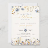 A Little Wildflower Baby Shower Invitation Spring Einladung (Vorderseite)