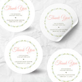 A Little Wildflower Baby Shower Runder Aufkleber