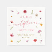 A Little Wildflower Baby Shower  Serviette (Vorderseite)