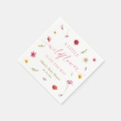 A Little Wildflower Baby Shower  Serviette (Ecke)