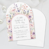 A Little Wildflower Floral Baby Shower Einladung