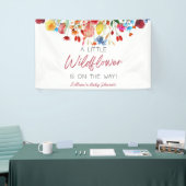 A Little Wildflower Is On The Way Baby Shower Banner (Messeveranstaltung)