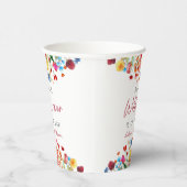 A Little Wildflower Is On The Way Baby Shower Pappbecher (Rechts)