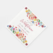A Little Wildflower Is On The Way Baby Shower Serviette (Ecke)