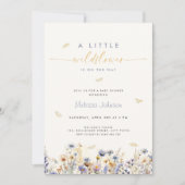 A Little Wildflower Spring Baby Shower Invitation Einladung (Vorderseite)