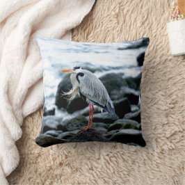 A Lone Heron Kissen