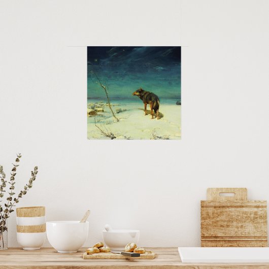A Lone Wolf Samotny Wilk Poster (Küche)
