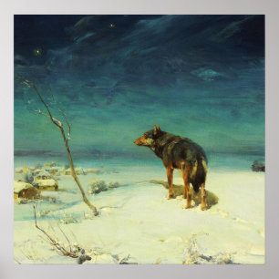 A Lone Wolf Samotny Wilk Poster